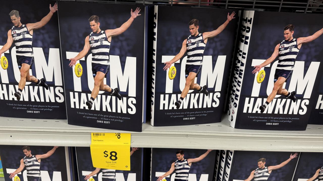 The price of Tom Hawkins’ autobiography has been slashed.