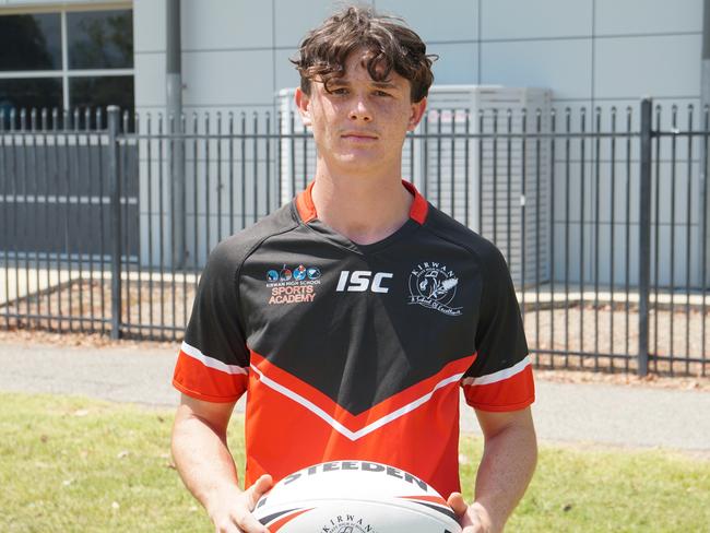 Ben Roebuck from Kirwan State High School's rugby league program.