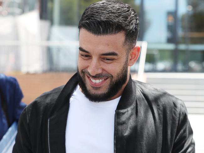 MELBOURNE, AUSTRALIA- NewsWire Photos DECEMBER 11, 2024: Adrian Portelli accused of a hooning incident in 2020, leaves the Sunshine Magistrate Court in Victoria. Picture:  NewsWire/ David Crosling