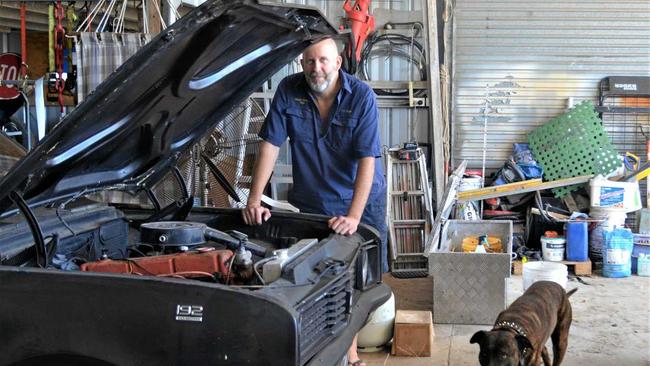 LISTEN UP: Steve Henley, 38, had fallen asleep after working in his garage, when he realised he couldn't feel his hand,. Picture: Tessa Flemming