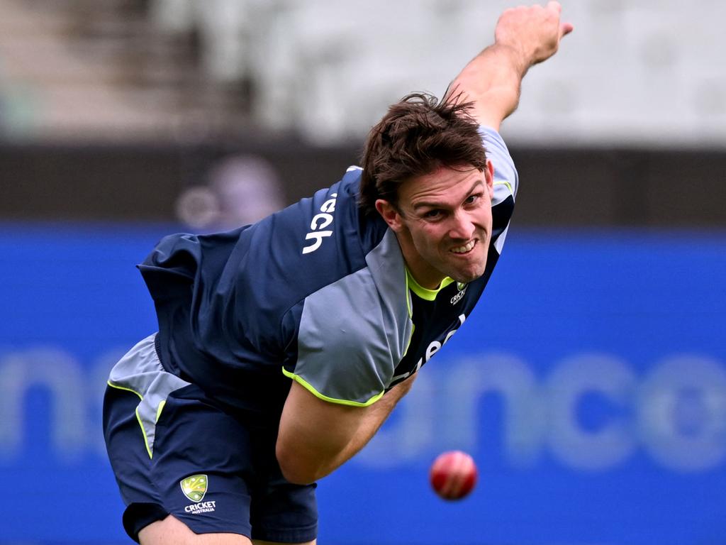 Mitch Marsh’s fitness hasn’t been restricting his bowling according to coach Andrew McDonald. Picture: William WEST / AFP