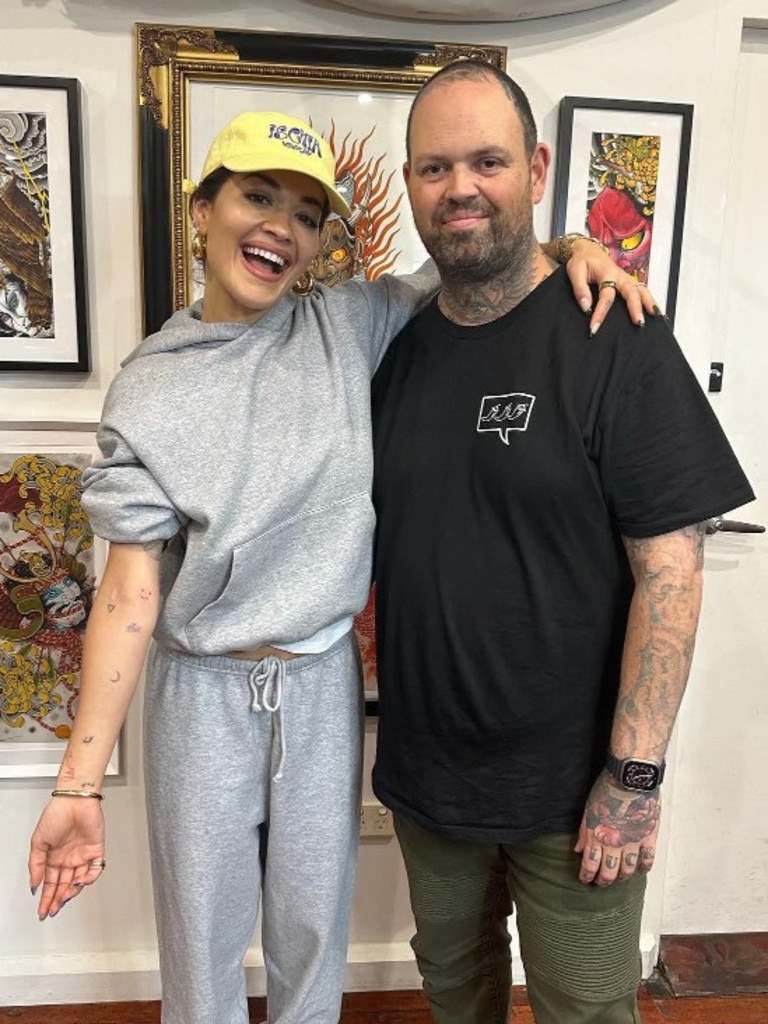 Rita Ora and husband Taika Waititi visit Sydney tattoo parlour | Herald Sun