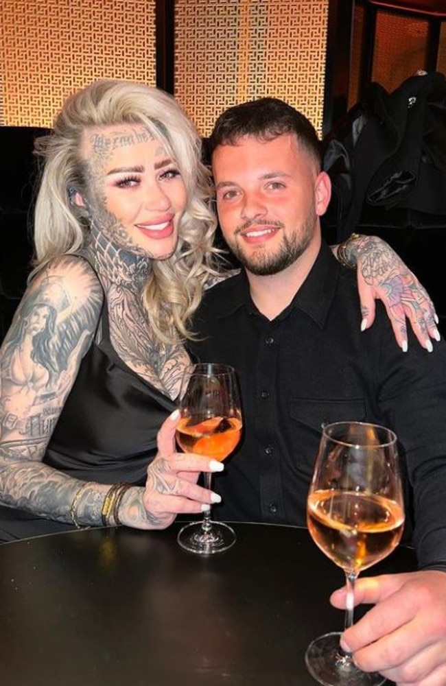 Becky Holt, 34, has spent more than $42,000 on a tattoo “bodysuit”. Picture: Instagram @becky—holt—holt