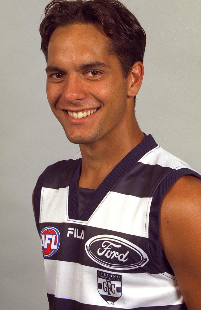 Ezra Bray as a fresh faced prospect in 2001. Picture: Allsport Australia/ALLSPORT