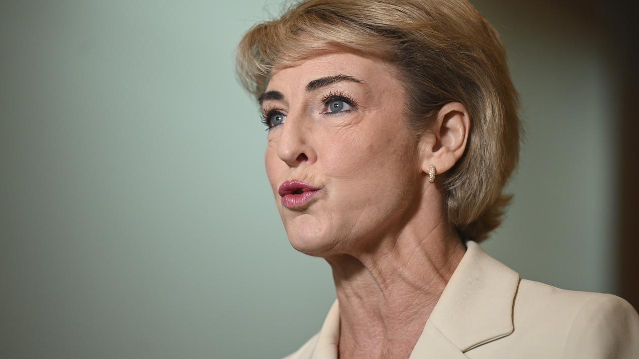 Liberal senator Michaelia Cash says the opposition won’t support Labor’s Bill to appoint an administrator for the CFMEU unless the Coalition’s 20 amendments are accepted. Picture: NewsWire / Martin Ollman