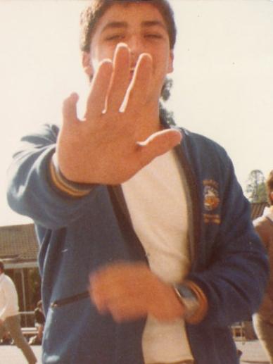 John Ibrahim as a student at Merrylands High School.