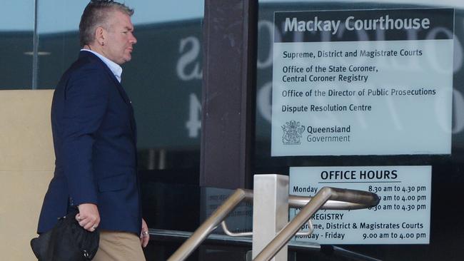 PAROLE REFUSED: Stephen Dale Renwick outside Mackay Magistrates Court.