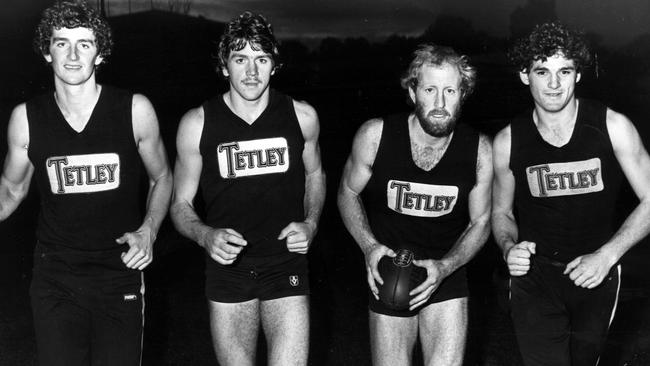 Richmond's Michael Nugent, Brian Taylor, Jim Jess and Stephen Mount in 1981.