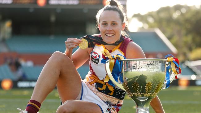 Bundy’s Emma Zielke is an AFL women premiership star. Photo by Michael Willson/AFL Photos via Getty Images