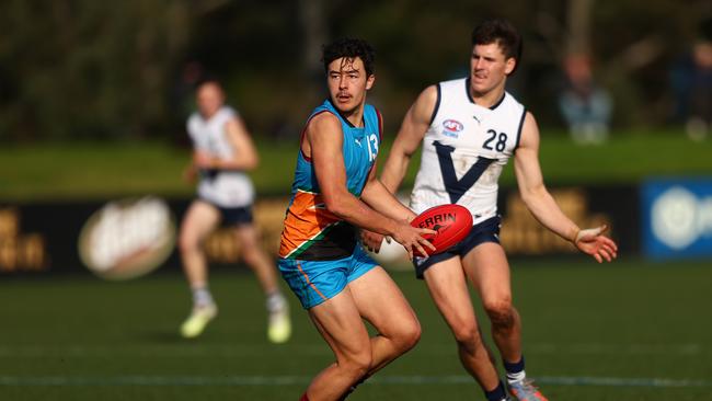 Jack Callinan finished the National Championships with an average of 10.5 disposals and kicked five goals from four games. (Photo by Graham Denholm/AFL Photos via Getty Images)