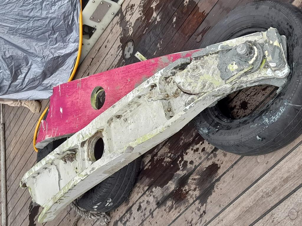 Parts of the plane have washed up off the coast of Jakarta. Picture: Supplied