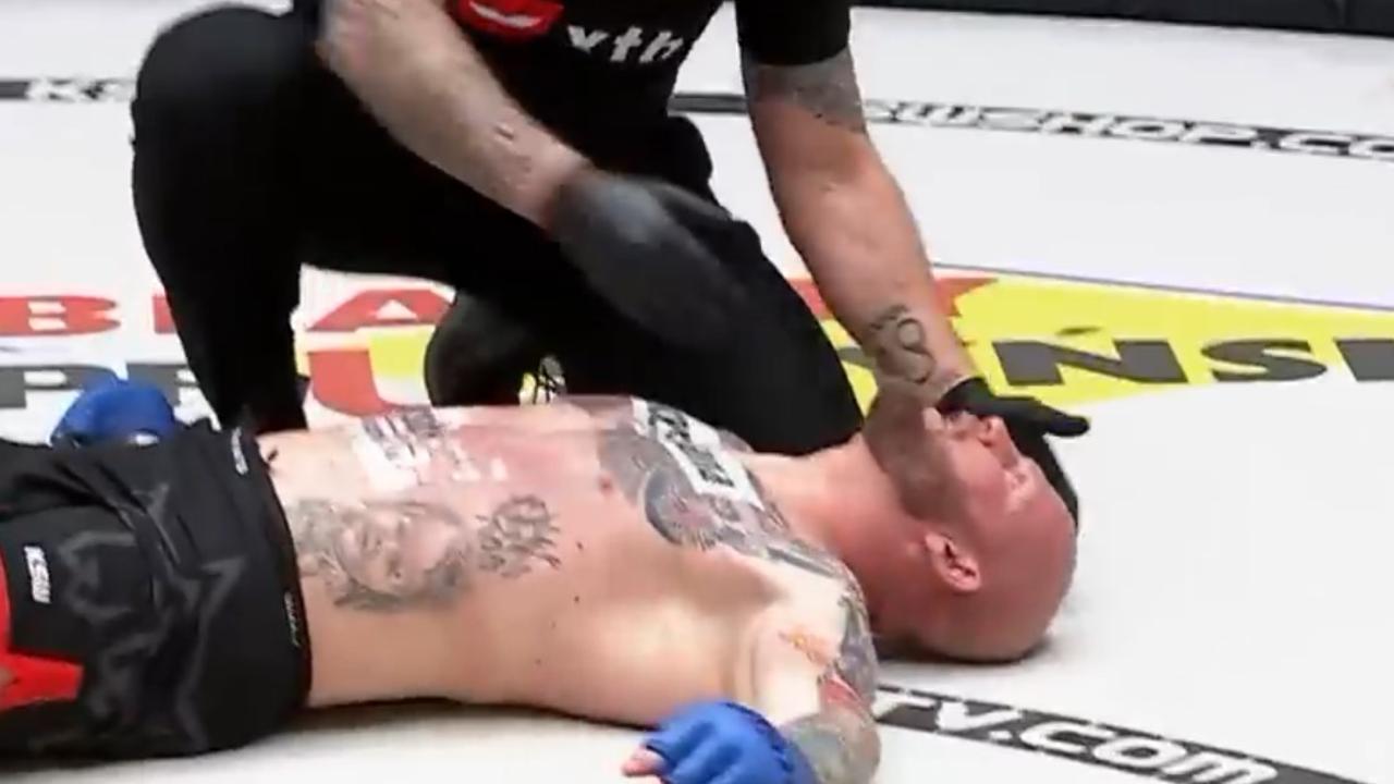 Patryk Tołkaczewski was knocked out cold.