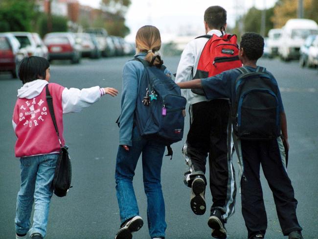 18/08/2000 PIRATE: AUGUST 18, 2000 : Generic photo of truant children to go with report released on high amount of truancy rates among primary school pupils in western suburbs of Melbourne, 18/08/00 that exceed those of secondary students. Pic Shaney Balcombe.Victoria / Education