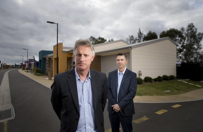 Greenfields Development Company general manager Mick Owens and director Mark Perich.