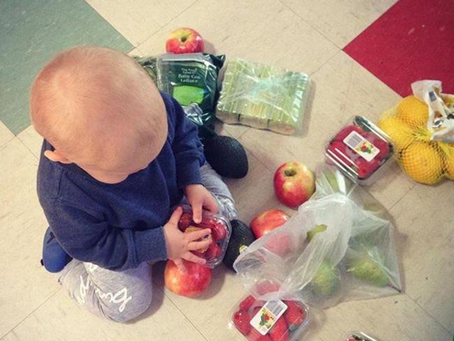 Aldi Bub also enjoys the fresh food.