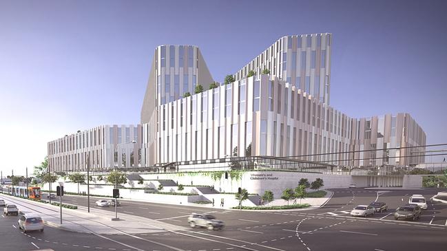 Artist impressions of new Women's and Children's Hospital Adelaide.