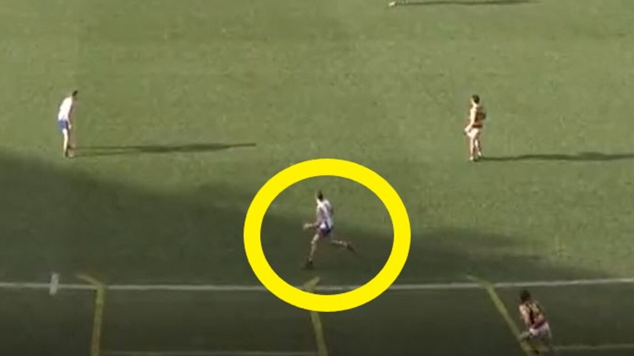 This is a 50m penalty in the AFL.