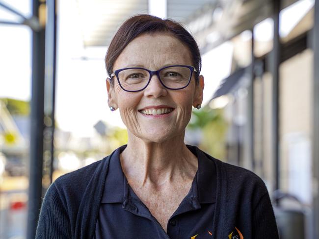 South Mackay resident Roxanne McKenzie speaking at Mount Pleasant Centre about what needs to change in the Mackay city centre to bring shoppers back. Picture: Heidi Petith