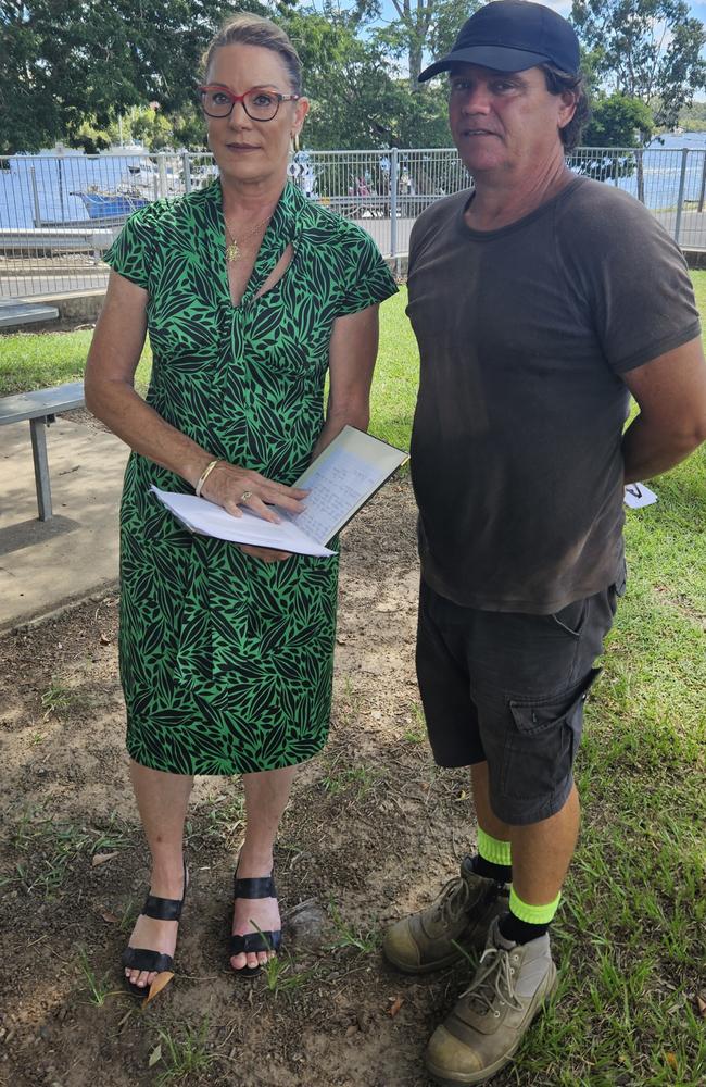 Helen Blackburn announced (together with Glenn Rumsey from Burnett River Clean) she would investigate a free council kerbside collection service if elected.