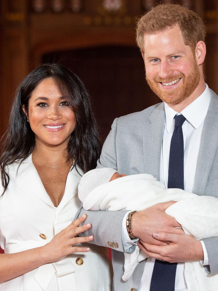 Prince Harry and wife Meghan introduce their newborn son Archie Harrison Mountbatten-Windsor, to the world after his birth in May 2019, with Meghan gushing: “I have the two best guys in the world so I’m really happy.” The couple chose not to use a tittle for their son, then seventh in line to the throne, but the Queen made special mention of Archie in her Christmas message that year. “Two hundred years on from the birth of my great, great grandmother, Queen Victoria, Prince Philip and I have been delighted to welcome our eighth great grandchild into our family,” she said. Picture: AFP