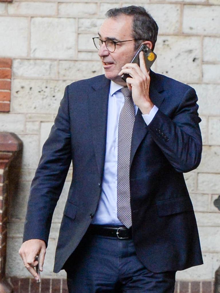 Former Premier Steven Marshall arrives prior to the opening of the 55th Parliament. Picture: Brenton Edwards