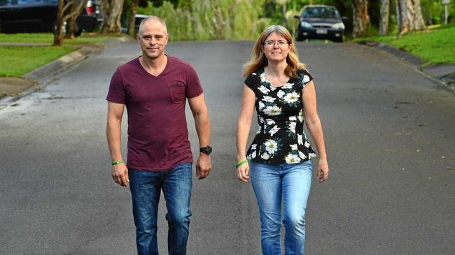 WALKING STRONG: Brett and Michelle Paulsen will take part in the Bloody Long Walk to raise funds for the Mito Foundation. Picture: John McCutcheon