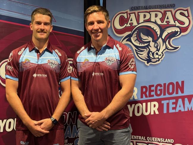 Blake Moore and Tyler Szepanowski have been named co-captains for the CQ Capras for the 2025 Hostplus Cup season.