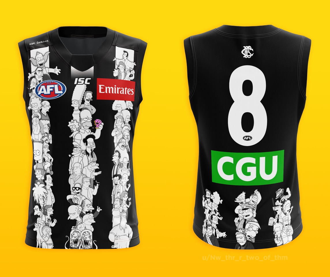 AFL 2020: The Simpsons AFL guernseys, designs, every with The Simpsons, crossover