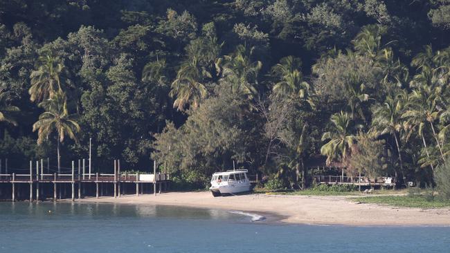 Double Island resort off the coast of Palm Cove is closed and in a state of disrepair. The resort is owned by Chinese property investor Benny Wu. Picture: Brendan Radke