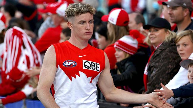 Sydney's Chad Warner with fans Photo by Phil Hillyard.