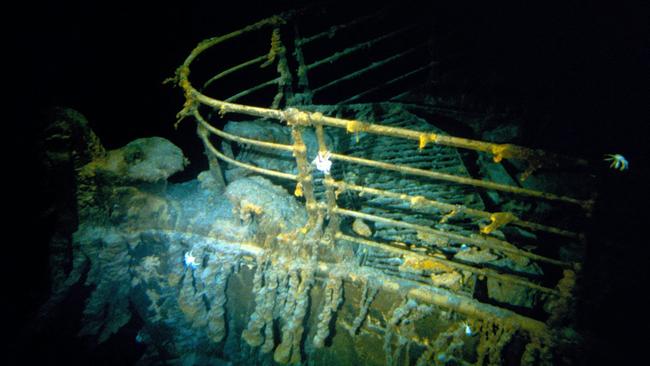 The submersible was on route to the remains of the Titanic when it went missing. Picture: Woods Hole Oceanographic Institution / AFP