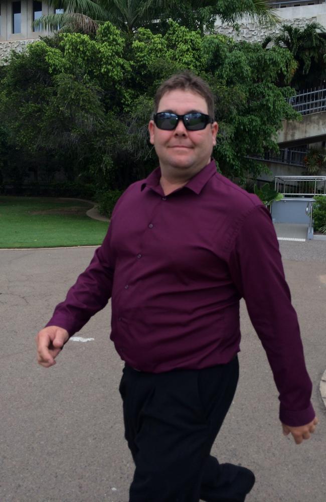 Beau James Vernon in 2014, leaving court after pleading guilty to common assault. He was on a suspended sentence for this common assault when he committed grevious bodily harm on a co-owner of the yacht.