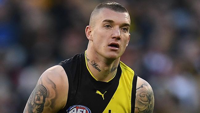 Dustin Martin during Round 23. Picture: AAP Image/Julian Smith