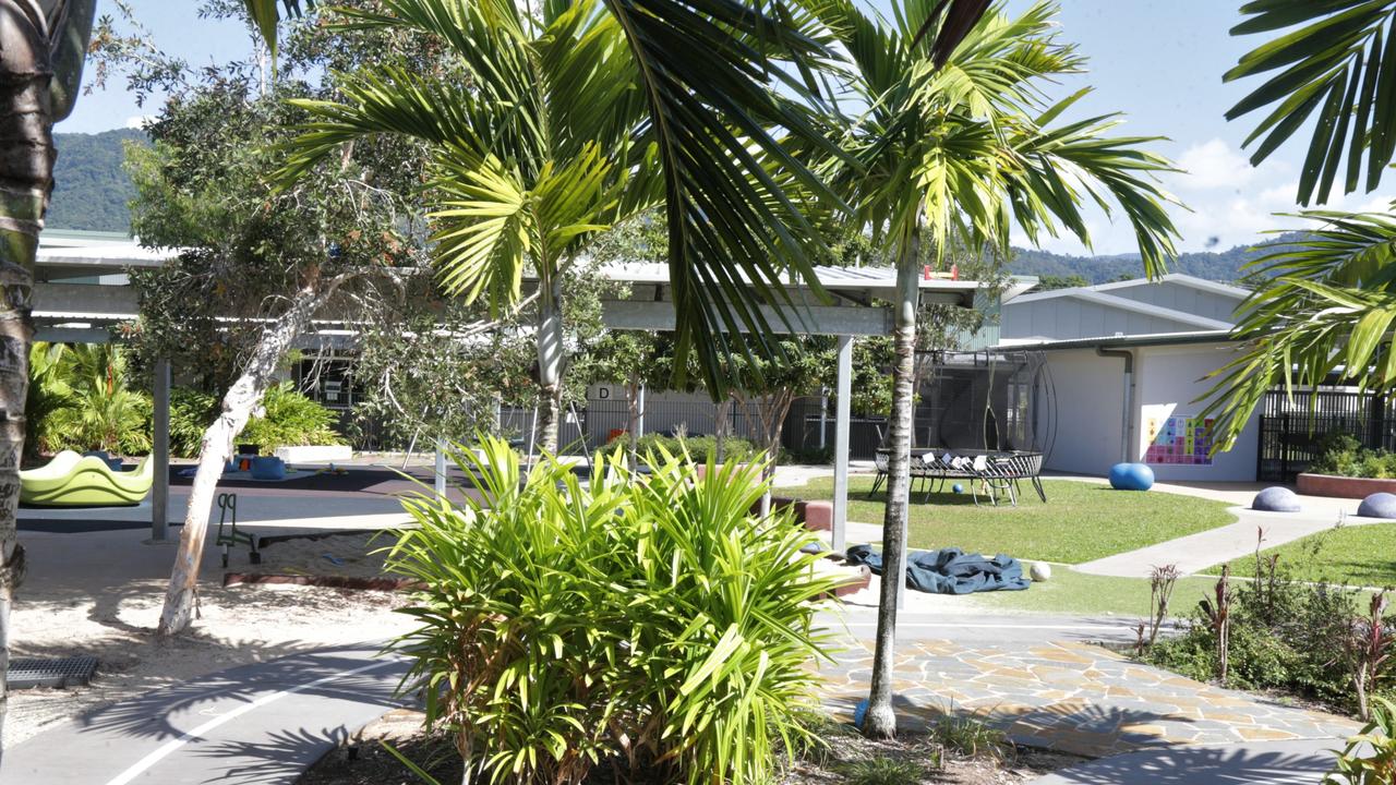 A courtyard shaped like a butterfly at Cairns State Special School Picture: Peter Carruthers