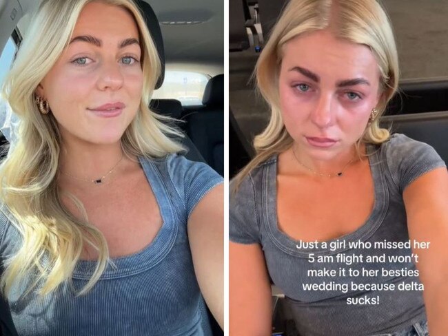 Abbie Adcox missed her 5am flight and took her experience to social media.
