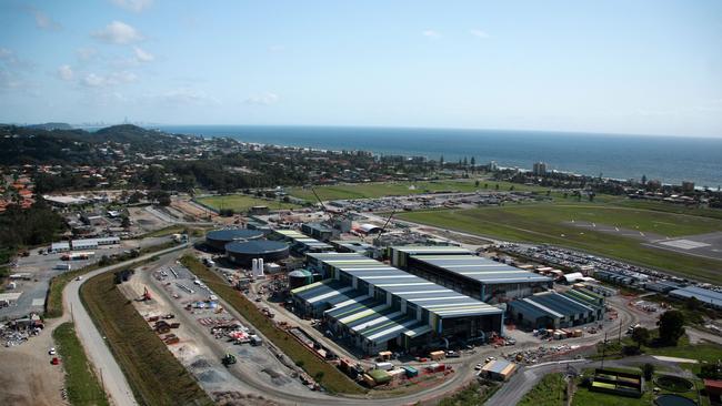 Aerial of the desalination plant.