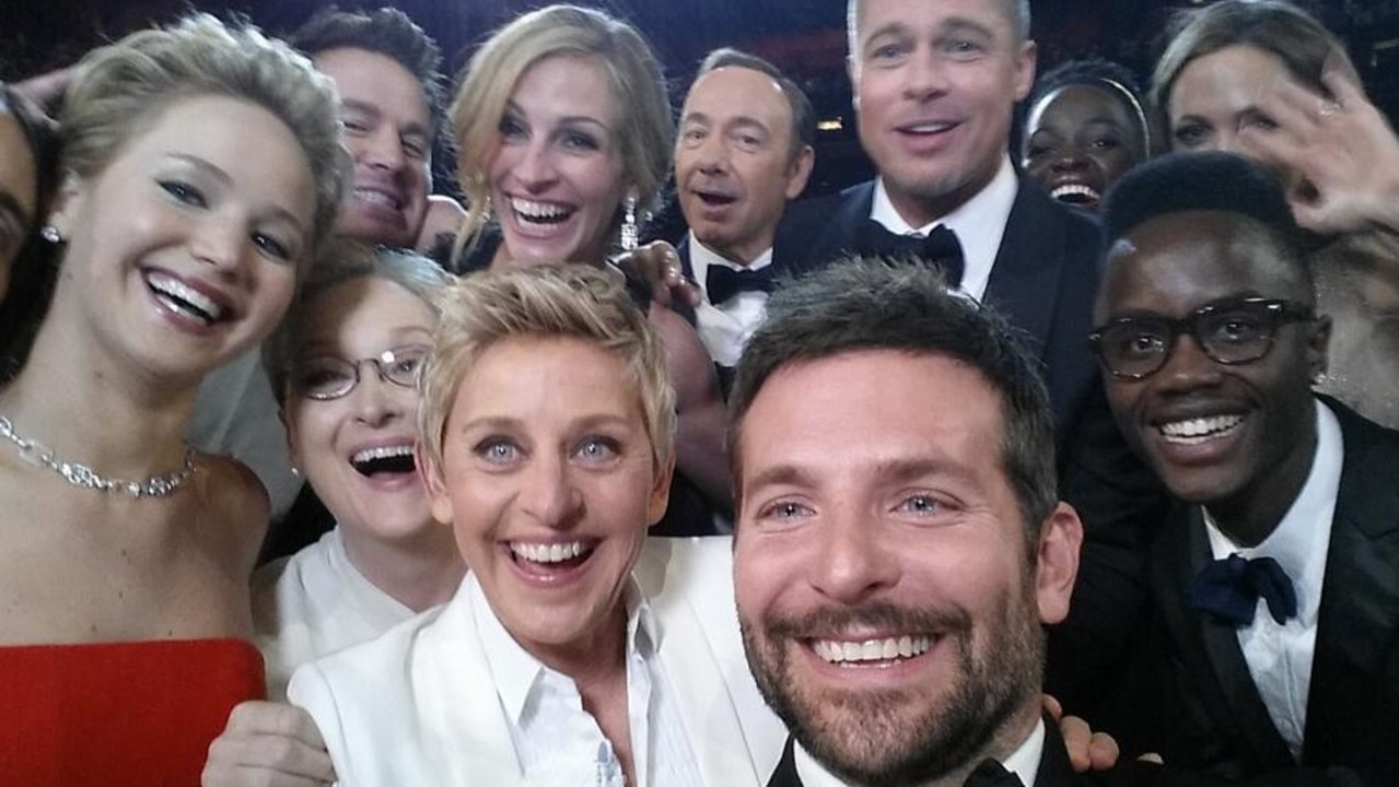 DeGeneres hosted the 2014 Oscars, where this star-studded selfie was taken. Picture: Ellen DeGeneres/Twitter