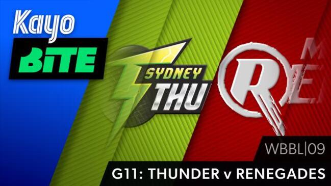 Kayo Bites WBBL: Sydney Thunder v Melbourne Renegades