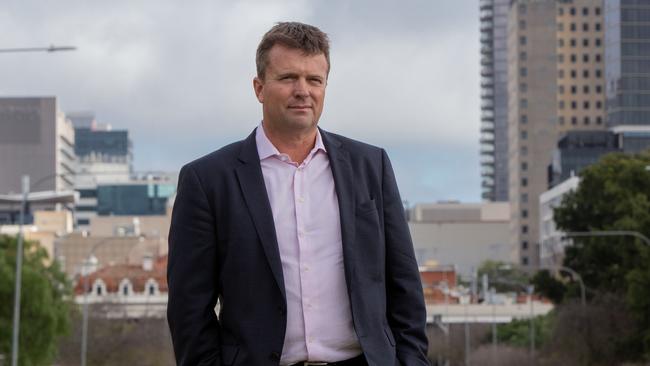 Paul George – Managing Director of MGA Insurance says the company will not have its employees stay in CBD hotels following multiple instances of anti-social behaviour. Picture: Brett Hartwig