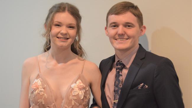Warwick State High formal 2019 Hannah Flegerbein and Mitchell Thompson.