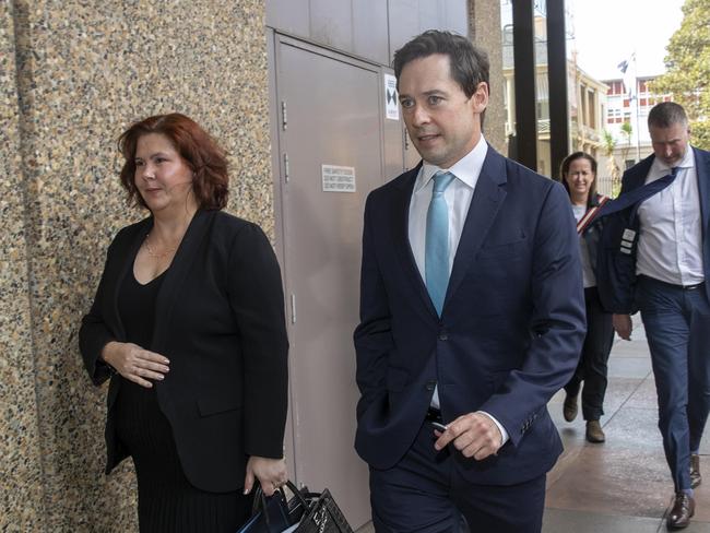 SYDNEY, AUSTRALIA - NewsWire  Photos - MAY 01,2025: Nick McKenzie (R) leaves the Federal Court in Sydney. Disgraced veteran Ben Roberts-Smith’s defamation retrial bid at the federal court., Picture: Christian Gilles / NewsWire