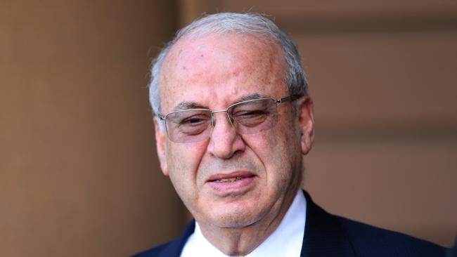 Disgraced former NSW Labor minister Eddie Obeid during his trail in the NSW Supreme Court in 2016. Picture: AAP