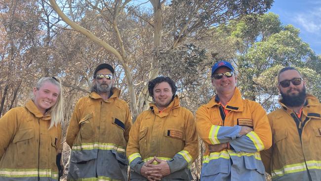 Green triangle forestry firefighters have played a vital role in combating two major South East bushfires. Picture: Arj Ganesan