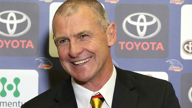 AFL - Adelaide Football Club announce their new coach - former Port Adelaide assistant Phil Walsh. Walsh at the press conference today with new CEO Andrew Fagan. PHOTO SARAH REED