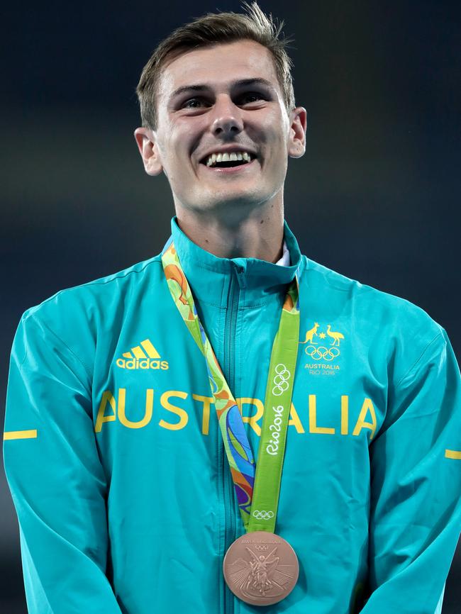 Dane Bird-Smith with his bronze medal.