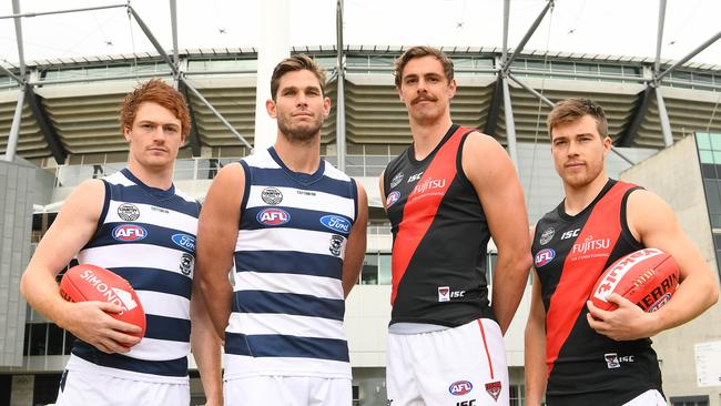 Cobden exports Gary Rohan and Zach Merrett during a Country Festival at the MCG. Picture: Quinn Rooney/Getty Images