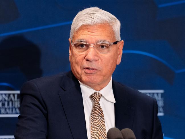CANBERRA, AUSTRALIA. NewsWire Photos. SEPTEMBER 26, 2023. Indigenous leader Warren Mundine addresses the National Press Club. Picture: NCA NewsWire/ David Beach