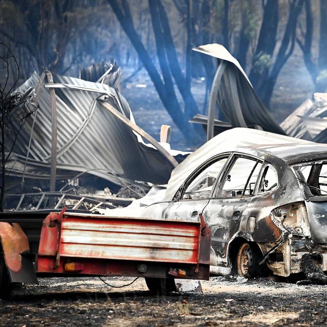 Fire damage around Dalveen (near Warwick) Bushfires burning through the Southern Downs regional area near the Queensland to NSW border. Picture: NCA NewsWIRE / John Gass