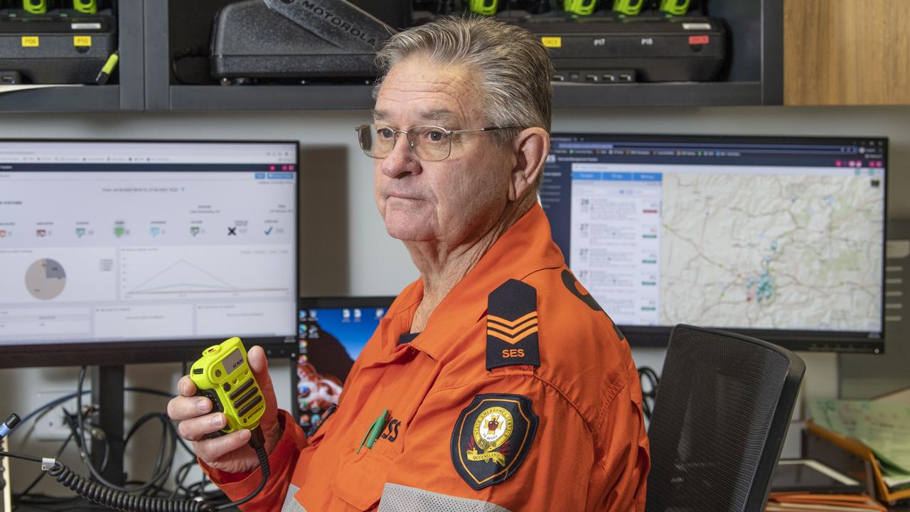 Brian Cook, lead field operations, SES Toowoomba Group. Monday, February 28, 2022. Picture: Nev Madsen.