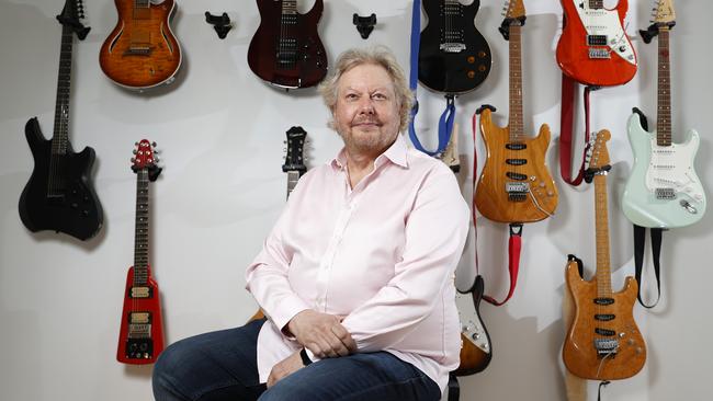 WiseTech Global founder and avid electric guitar collector Richard White. Picture: Jonathan Ng